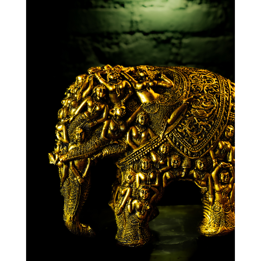Antique Rajasthani Elephant - madsbox