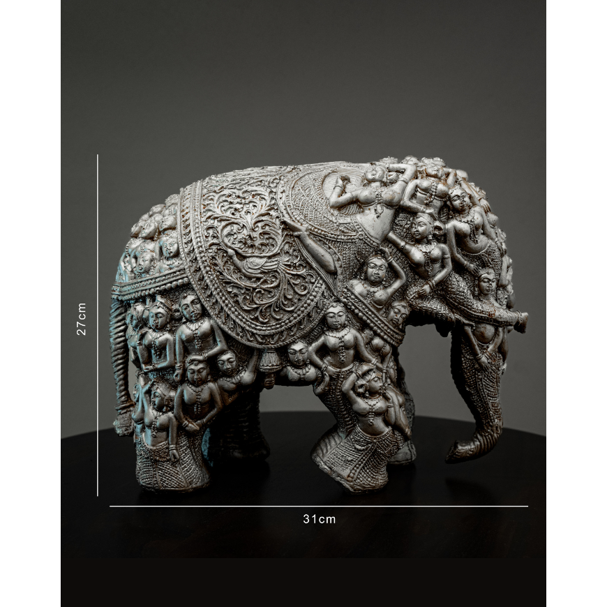Antique Rajasthani Elephant - madsbox