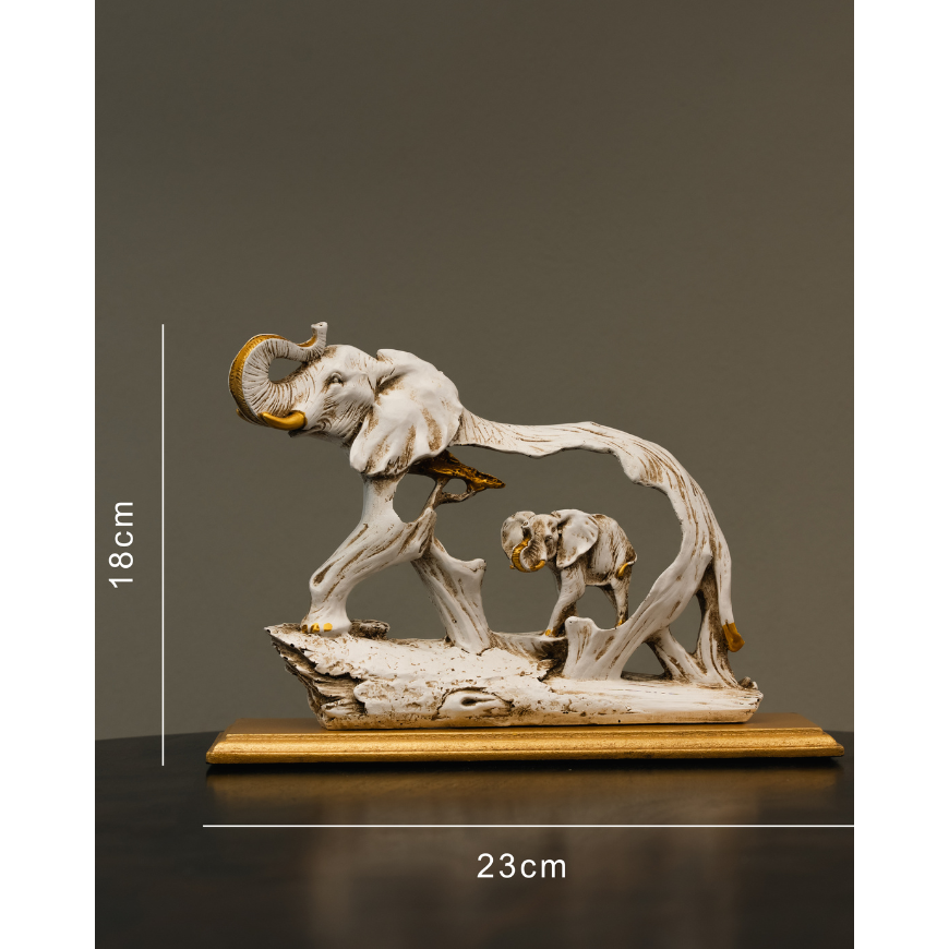 Lucky Raised Tusk Elephant - madsbox