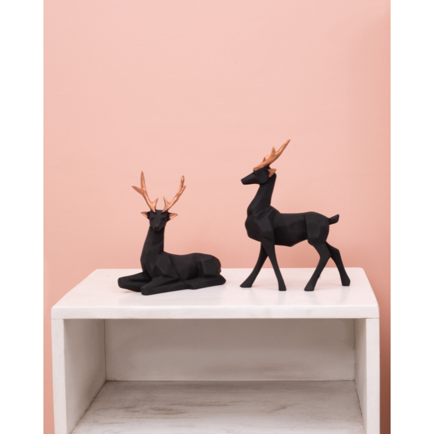Dusky Standing Resin Deer - madsbox