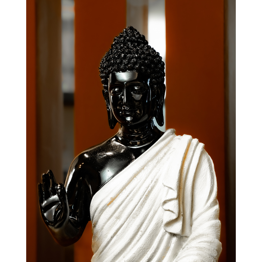 The meditating buddha- Black and white edition - madsbox