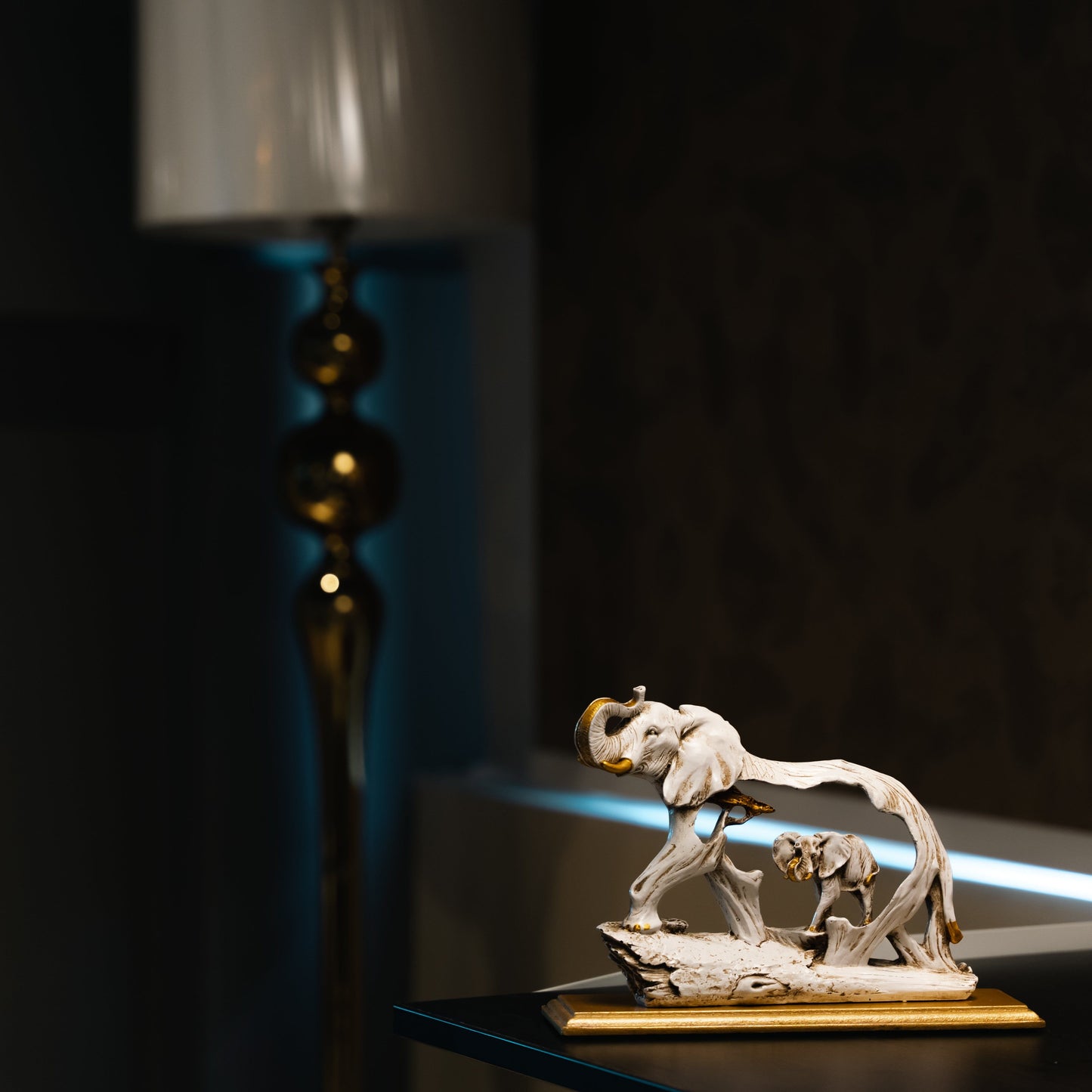 Lucky Raised Tusk Elephant - madsbox