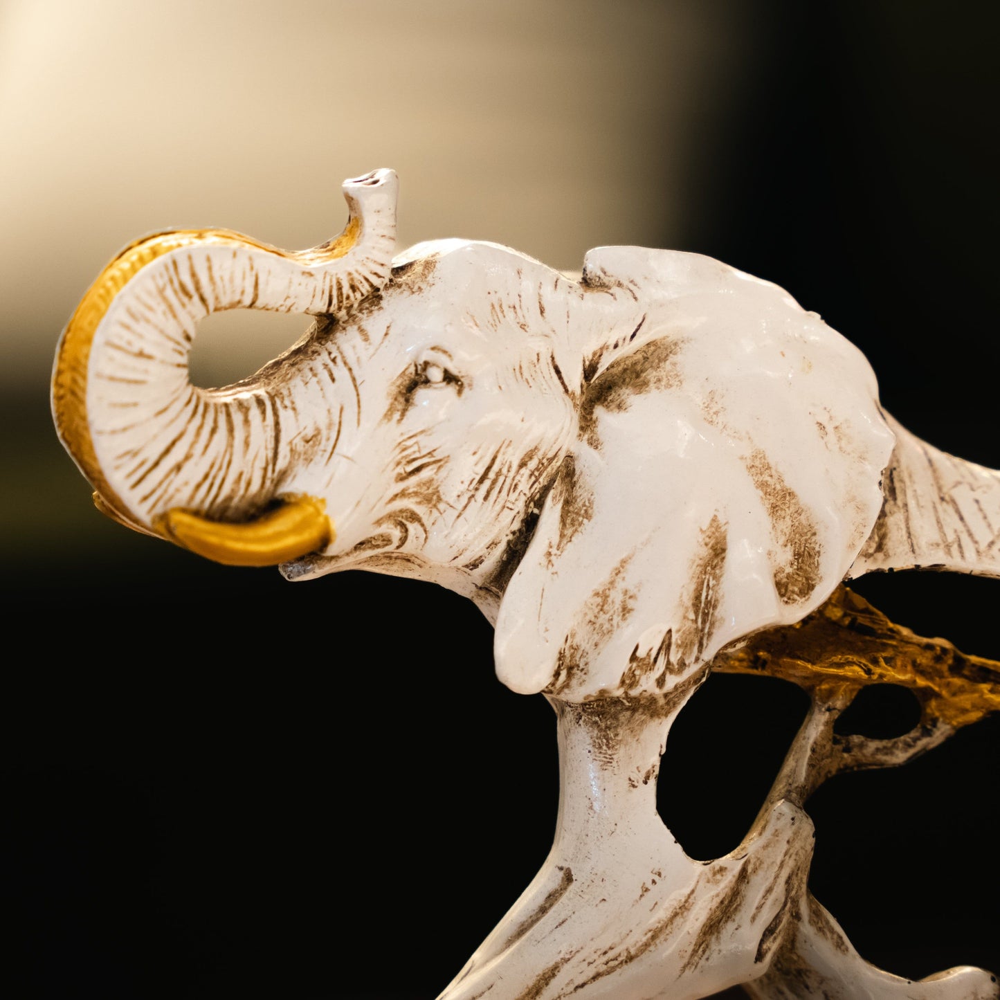 Lucky Raised Tusk Elephant - madsbox
