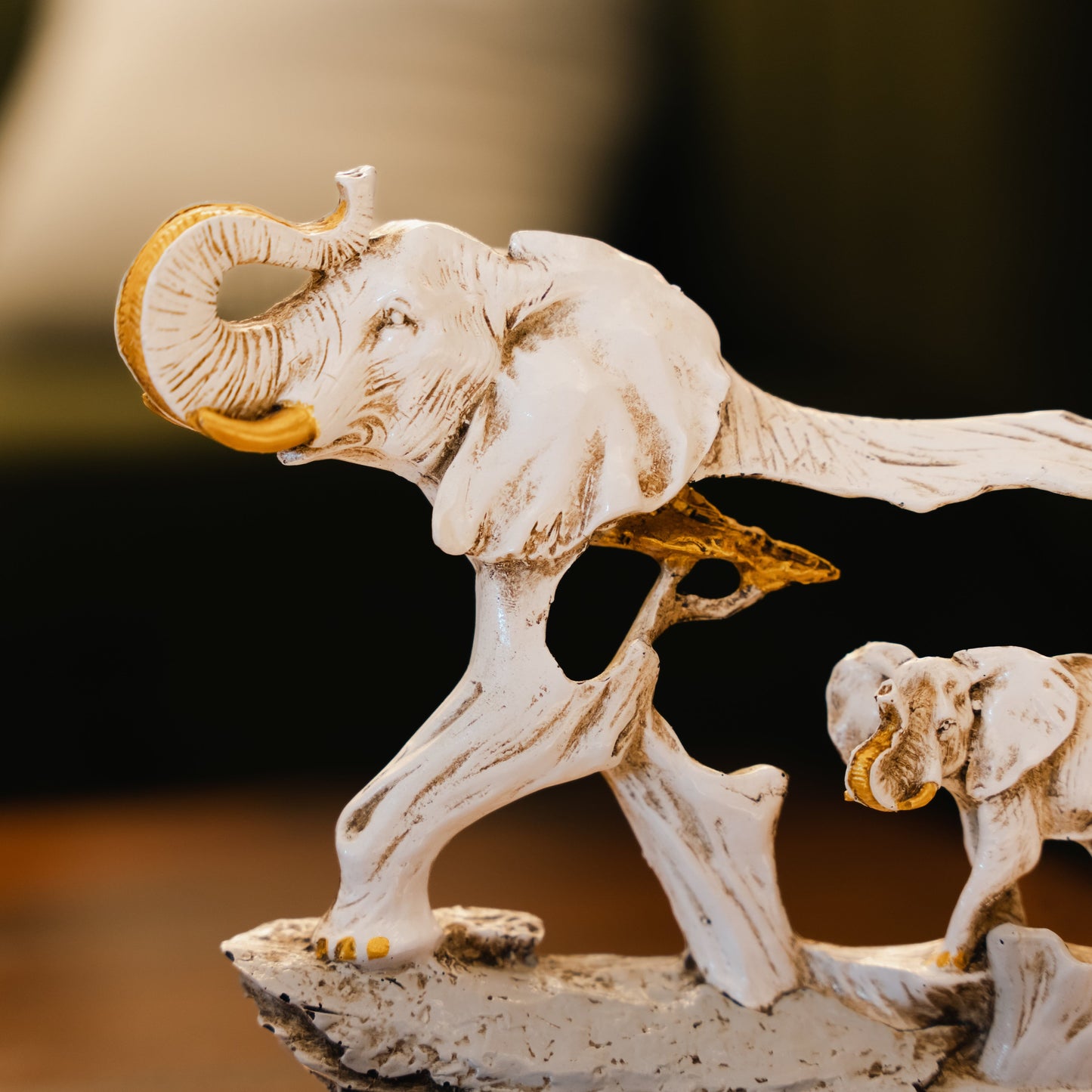 Lucky Raised Tusk Elephant - madsbox