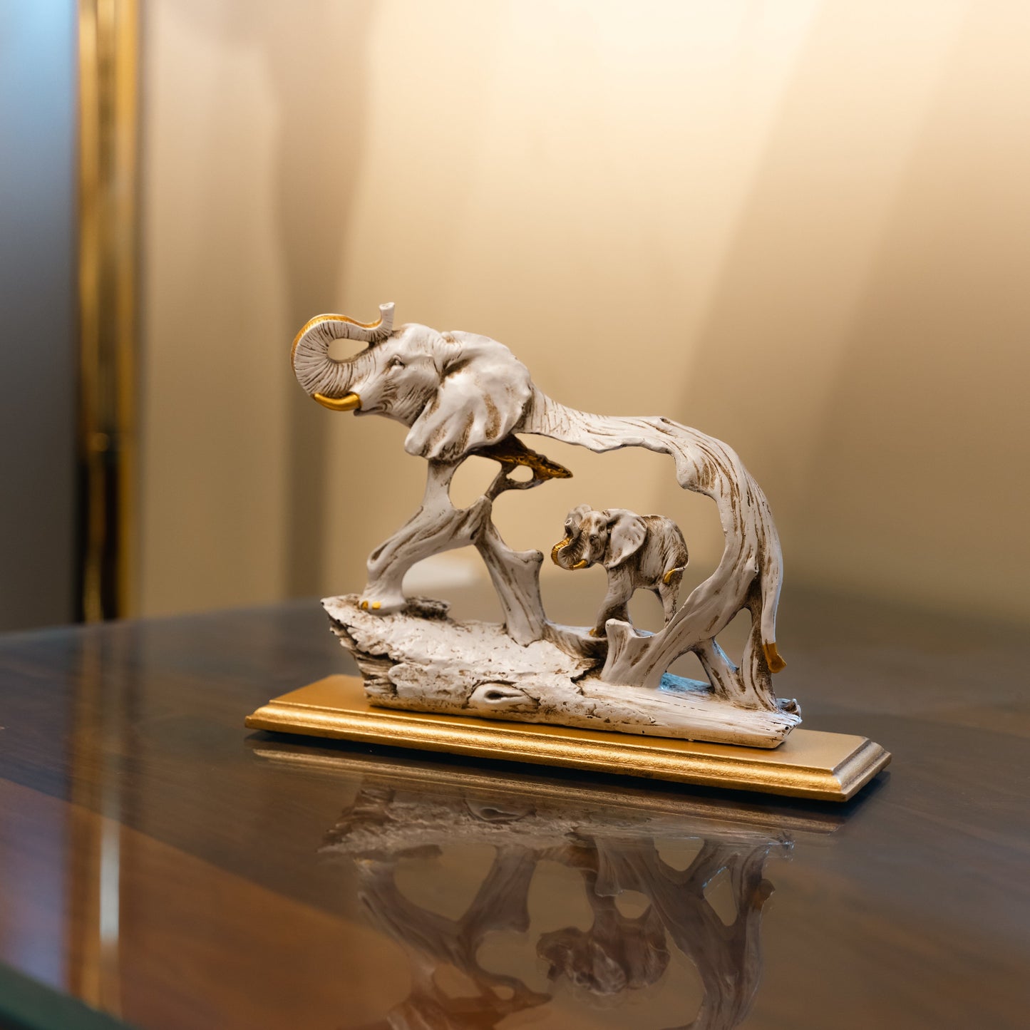 Lucky Raised Tusk Elephant - madsbox
