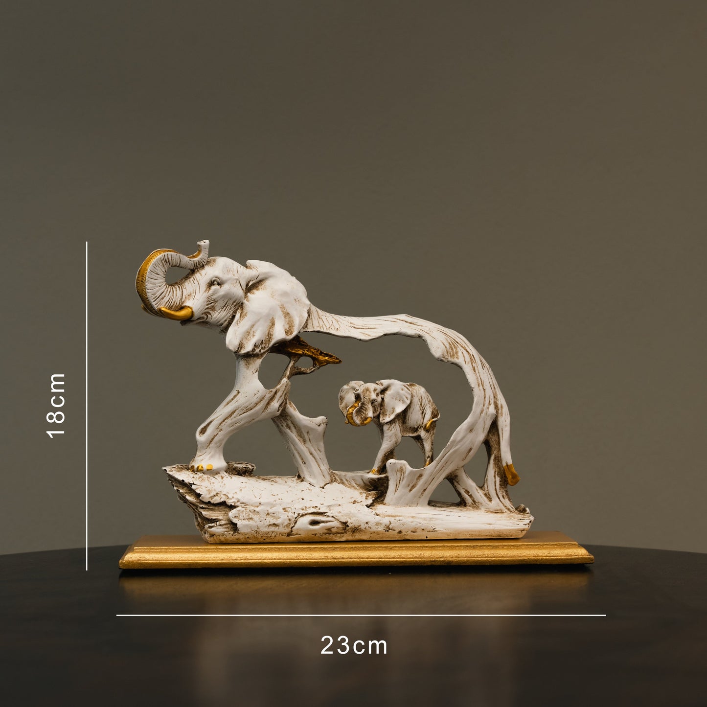 Lucky Raised Tusk Elephant - madsbox