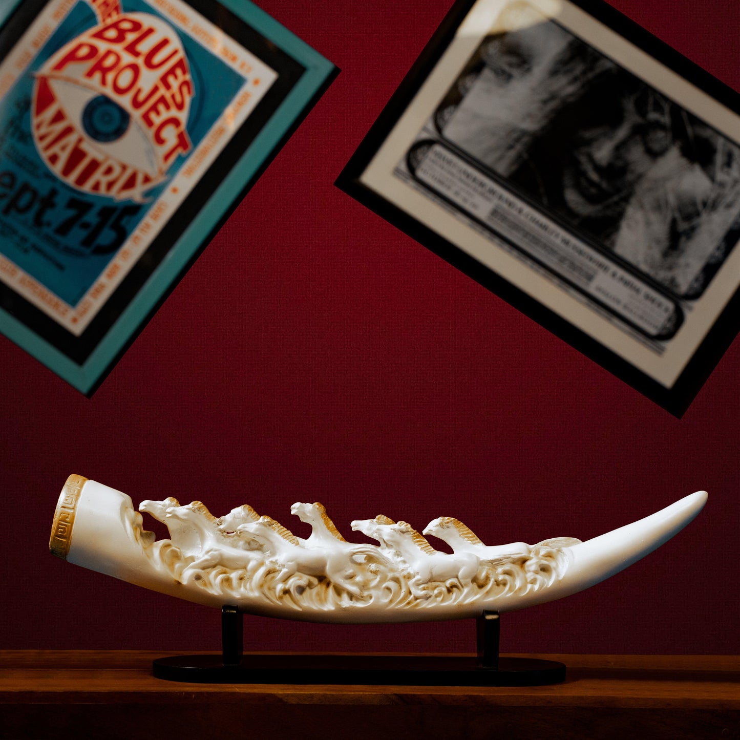 Lucky white Tusk and Eight Running Horses - madsbox