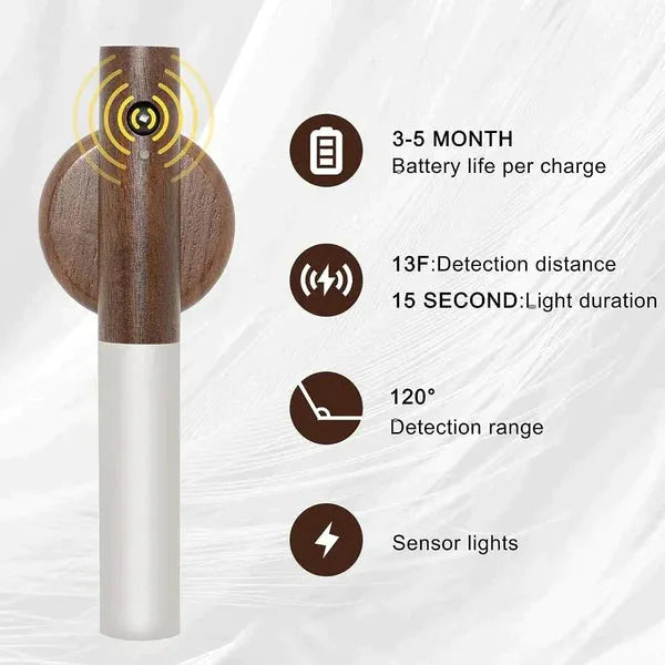 Rechargeable Portable Magni Glow Motion detector Stick light