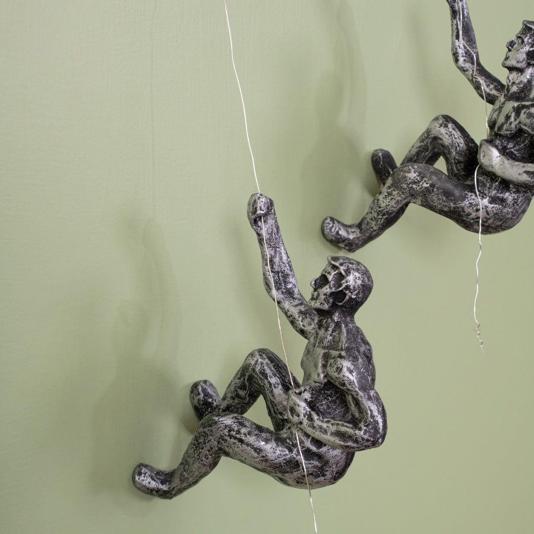 Rock Climbing Men Sculpture Wall Hanging - madsbox