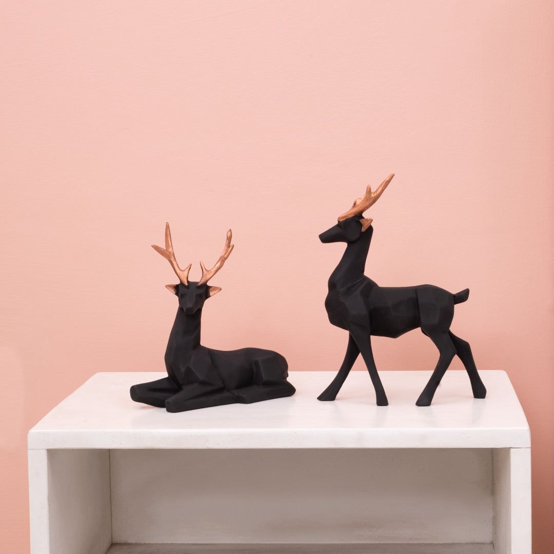 Dusky Standing Resin Deer - madsbox