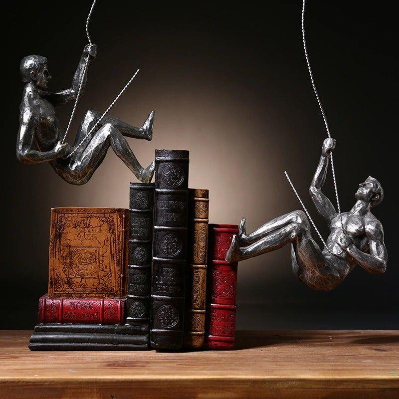Rock Climbing Men Sculpture Wall Hanging - madsbox