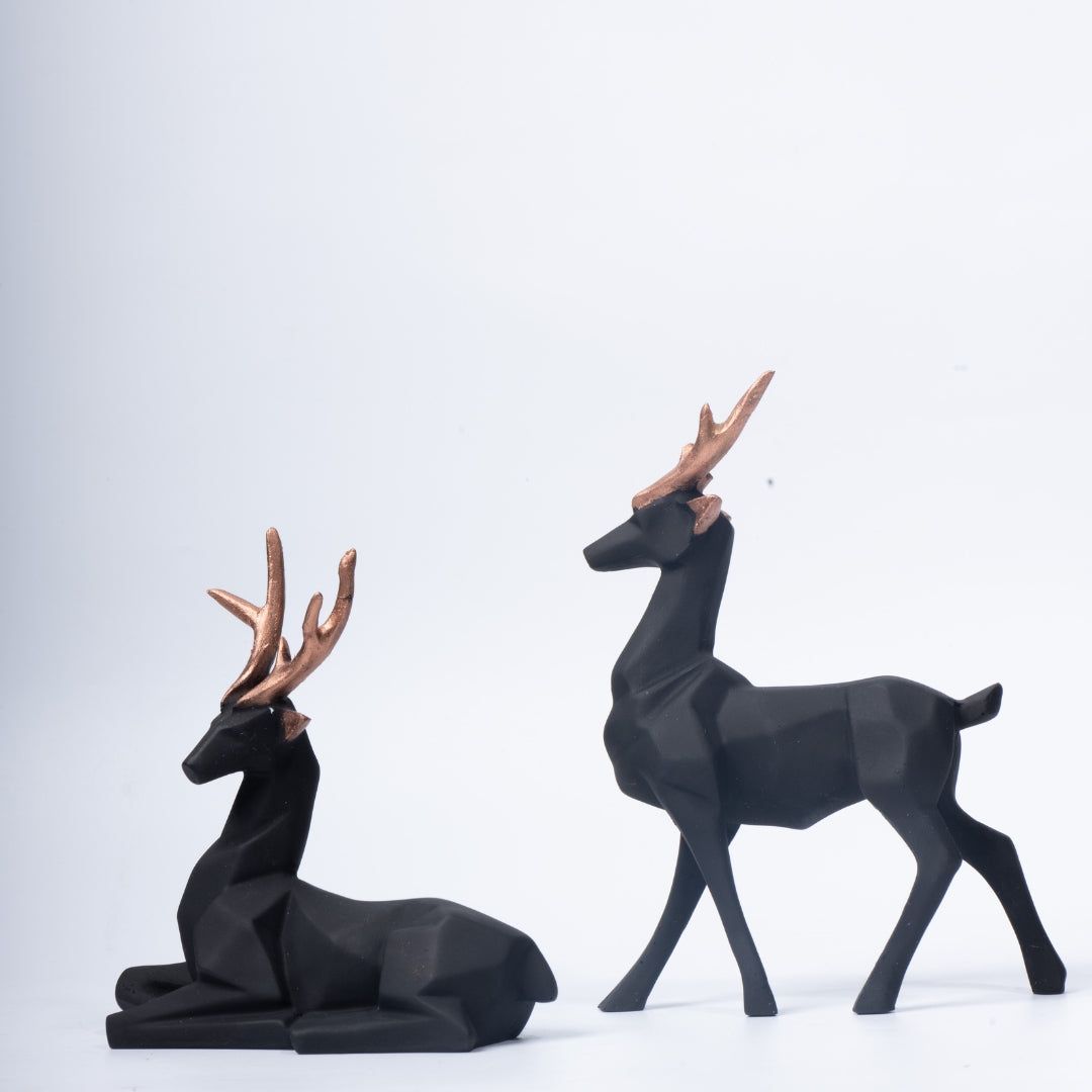 Dusky Standing Resin Deer - madsbox