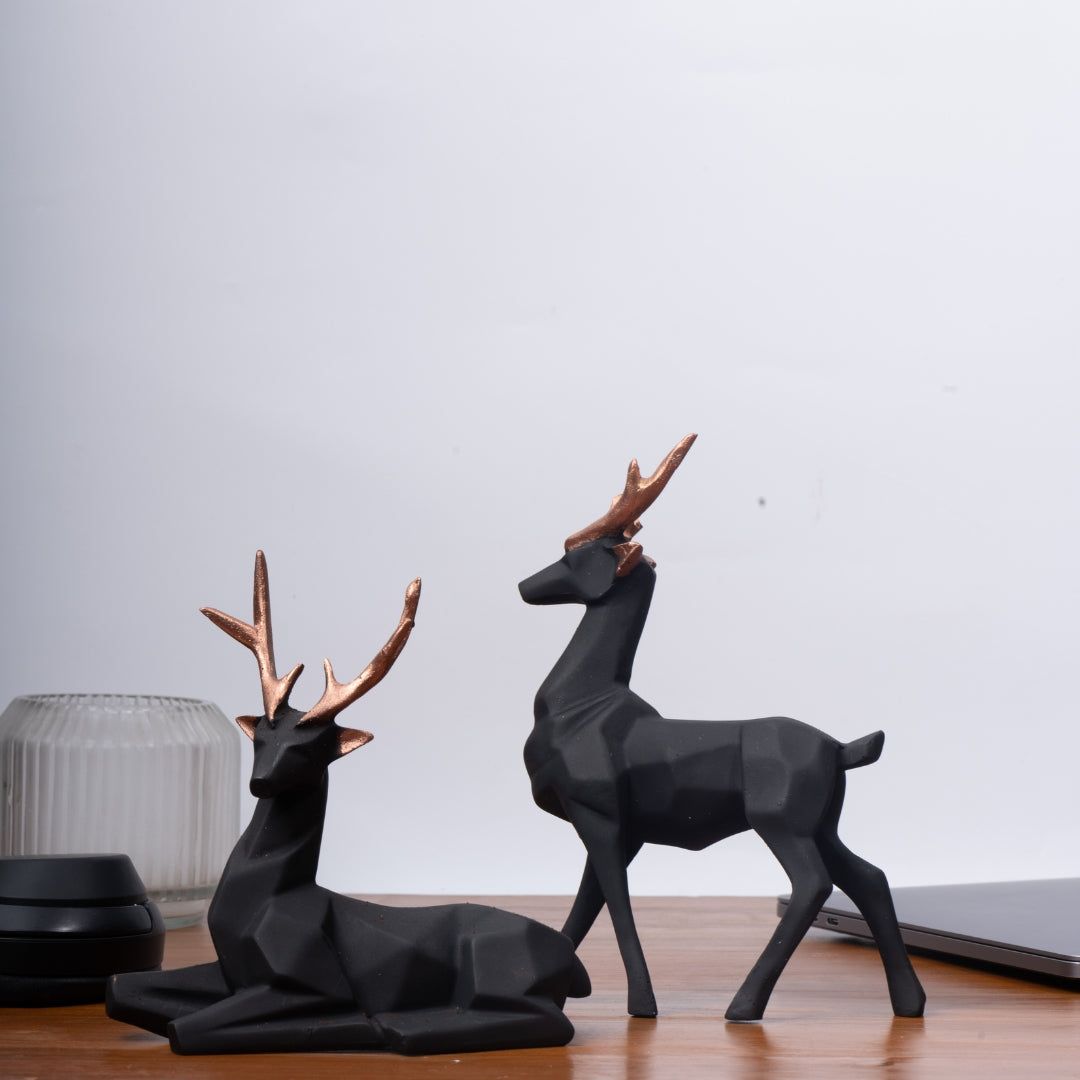 Dusky Standing Resin Deer - madsbox
