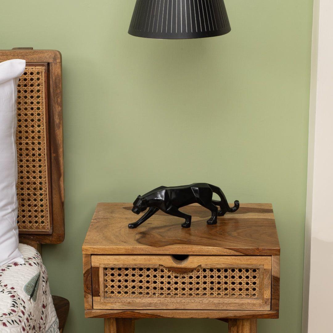 Modern Art Geometric Panther Statue - madsbox