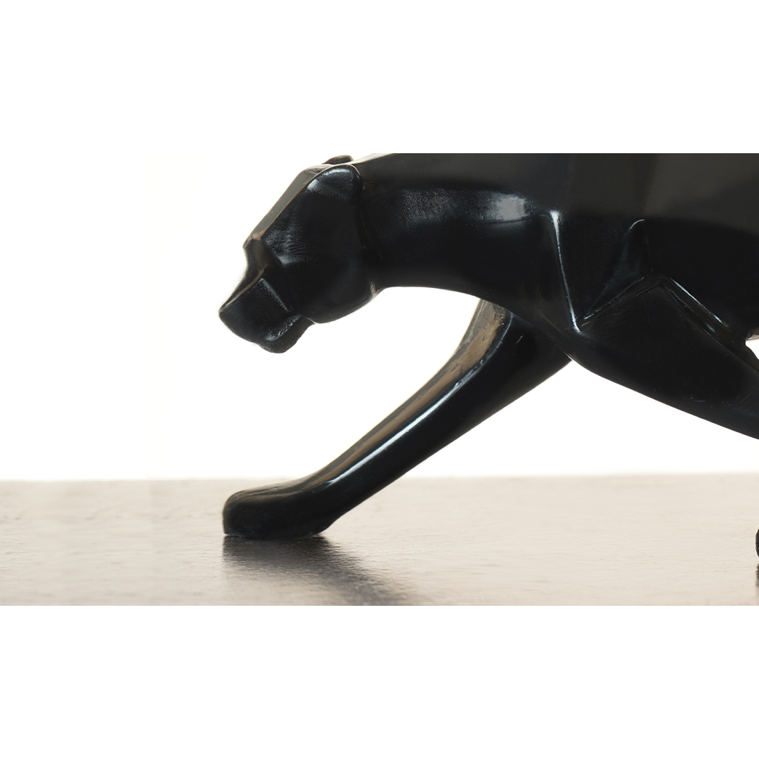Modern Art Geometric Panther Statue