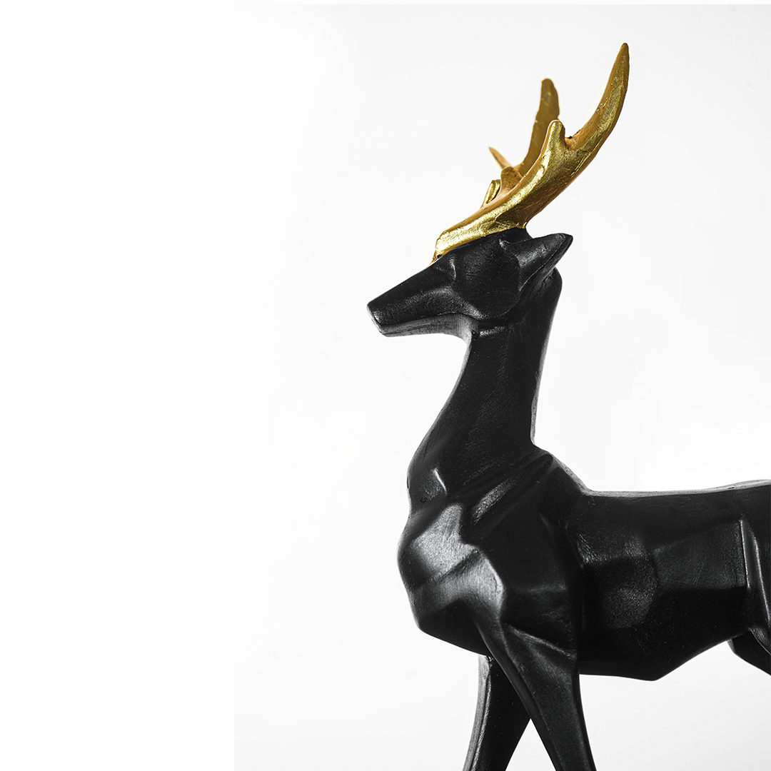 Dusky Standing Resin Deer - madsbox