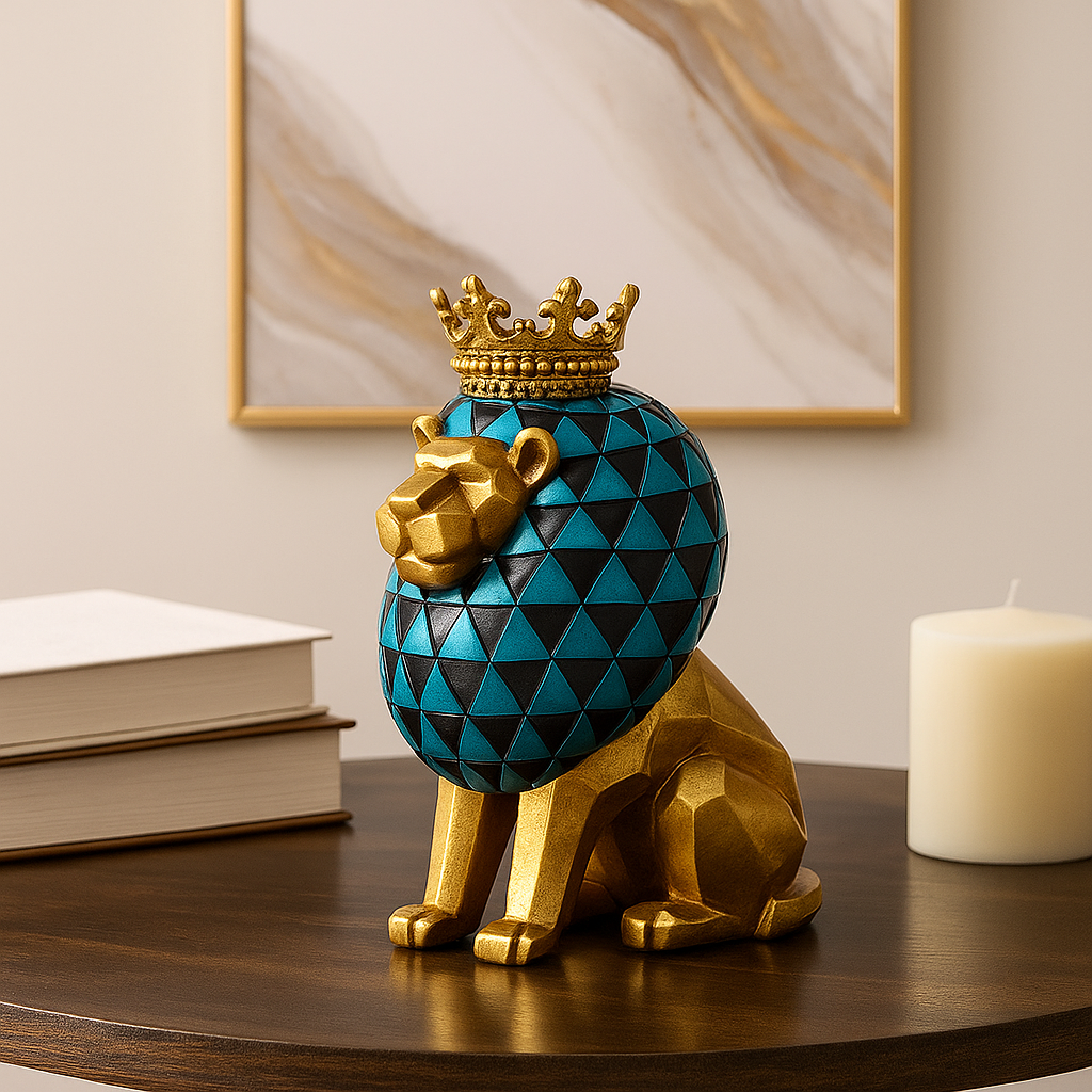 The Golden throned lion