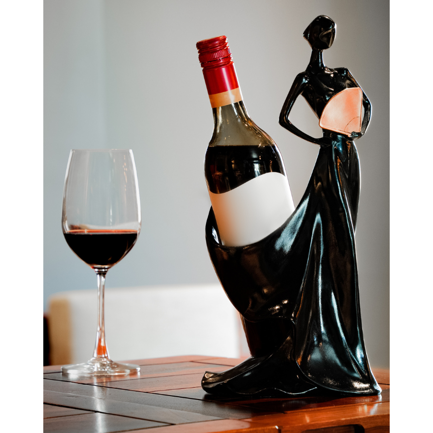 Belle Femme Antique Wine Bottle Holder madsbox