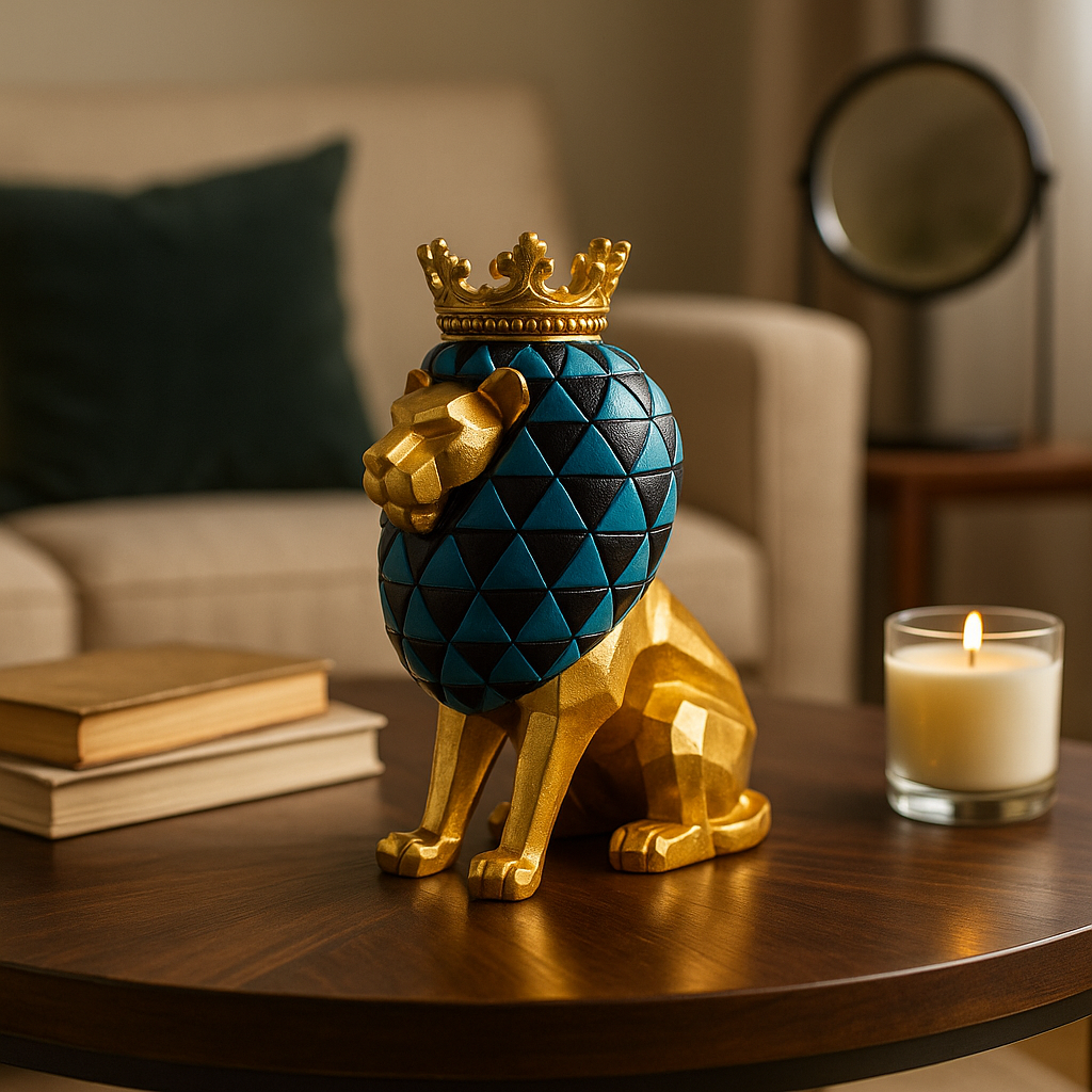 The Golden throned lion
