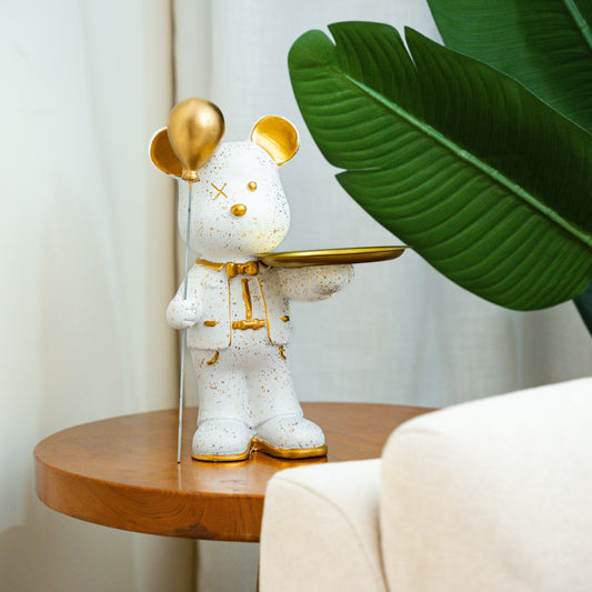 Cute Teddy with Tray