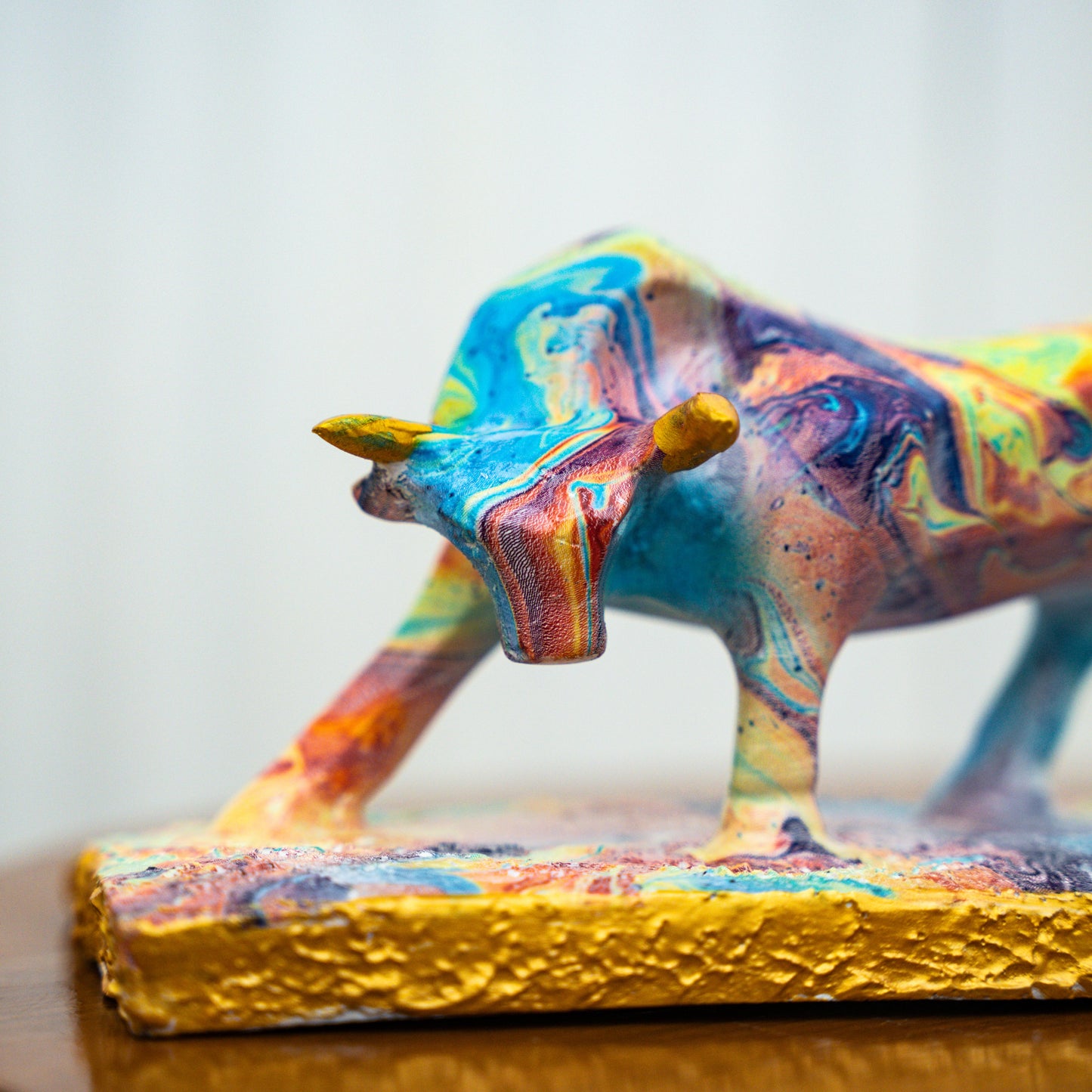 Lucky multicoloured car dashboard & home/office decor Bull