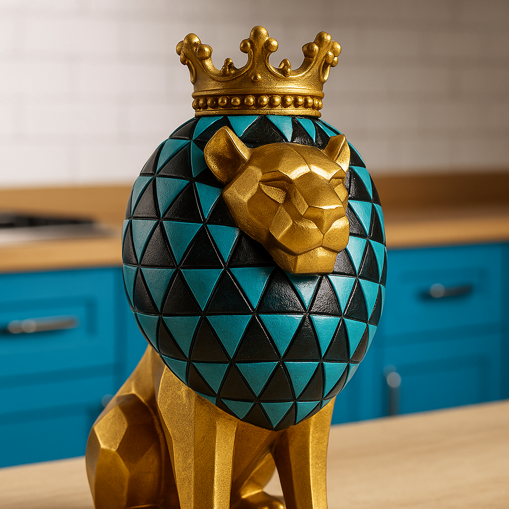 The Golden throned lion