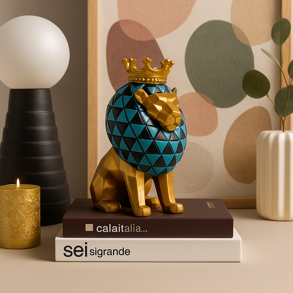 The Golden throned lion