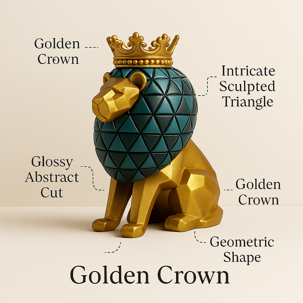 The Golden throned lion