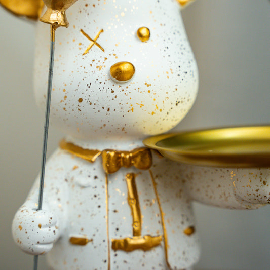 Cute Teddy with Tray