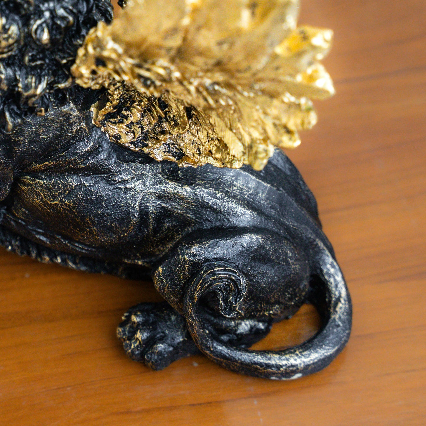 Powerful Winged Lion Statue