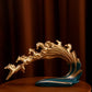 Golden Gallop Wave Sculpture