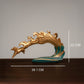 Golden Gallop Wave Sculpture